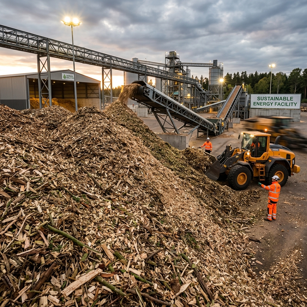 Wood chip for biomass power generation